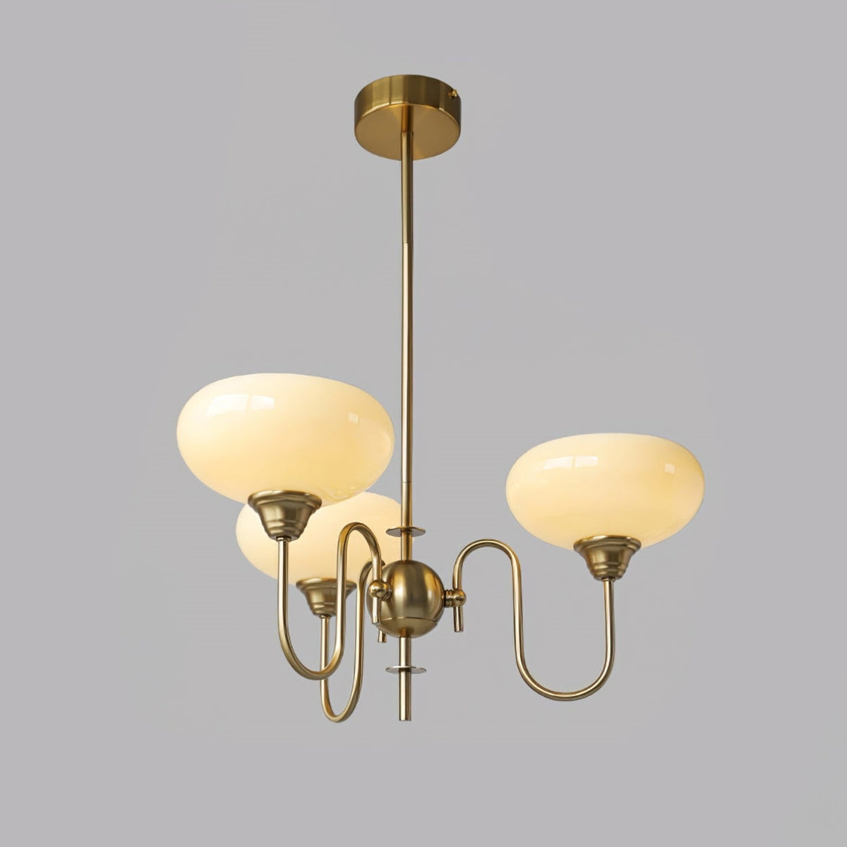 Arisha Vintage LED Métal Verre Lustre Salon