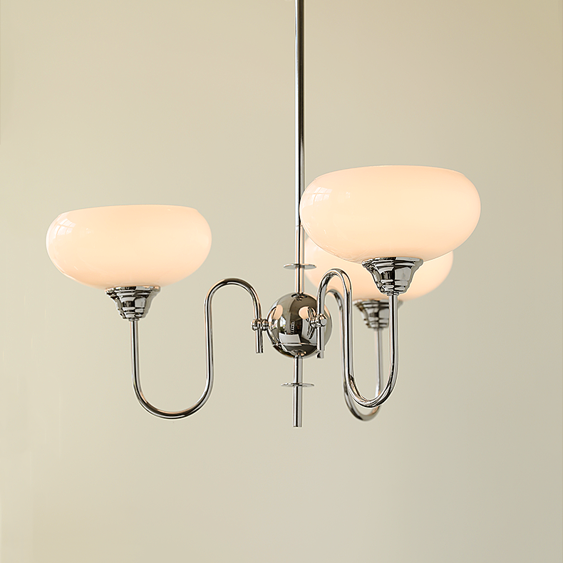 Arisha Vintage LED Métal Verre Lustre Salon