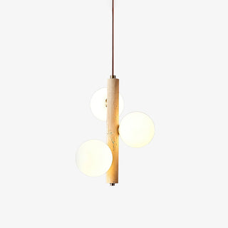 Aursorel Suspension Multi-Globe en Travertin