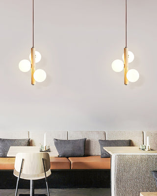 Aursorel Suspension Multi-Globe en Travertin