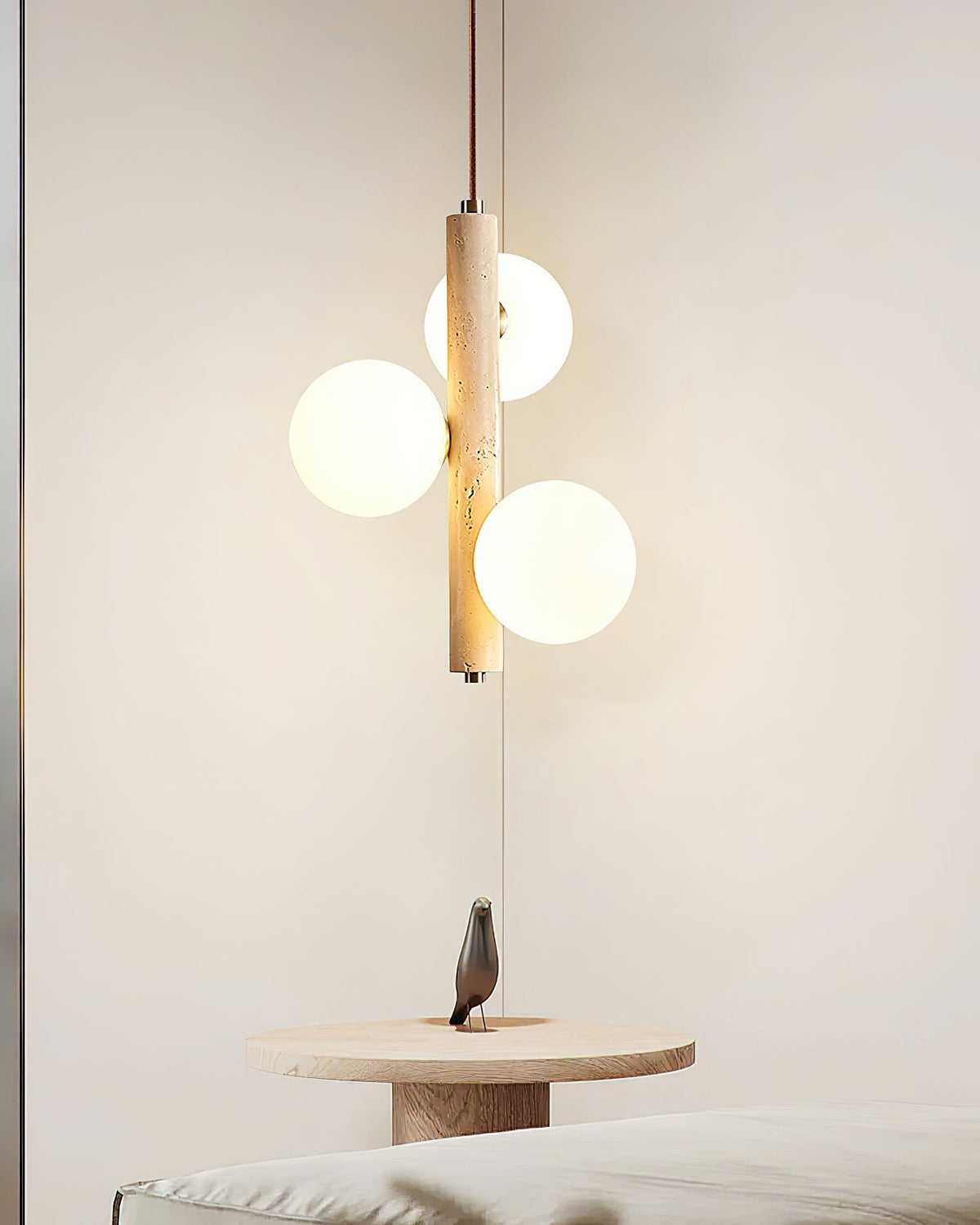 Aursorel Suspension en Travertin Multi-Globe