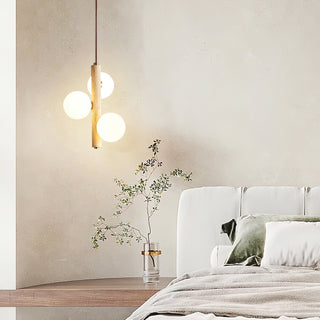 Aursorel Suspension Multi-Globe en Travertin