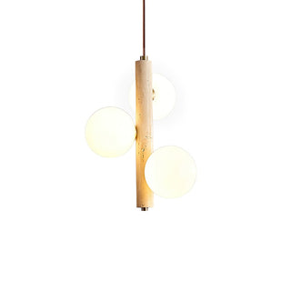 Aursorel Suspension Multi-Globe en Travertin