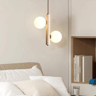 Aursorel Suspension Multi-Globe en Travertin