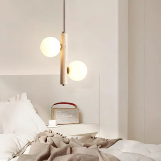 Aursorel Suspension Multi-Globe en Travertin