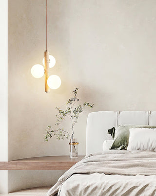 Aursorel Suspension Multi-Globe en Travertin