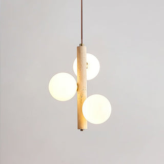 Aursorel Suspension Multi-Globe en Travertin