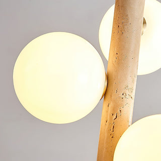 Aursorel Suspension Multi-Globe en Travertin