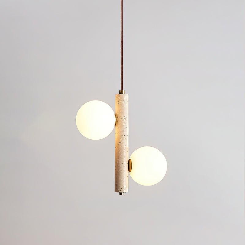 Aursorel Suspension en Travertin Multi-Globe