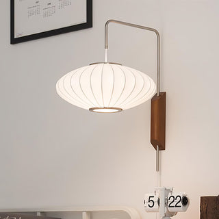 Lustra Applique Murale Boule en Noyer