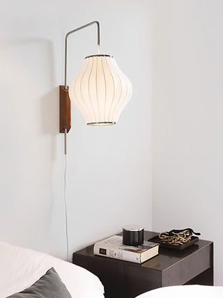 Lustra Applique Murale Boule en Noyer