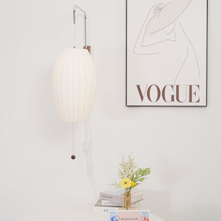 Lustra Applique Murale Boule en Noyer