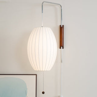 Lustra Applique Murale Boule en Noyer