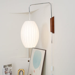 Lustra Applique Murale Boule en Noyer