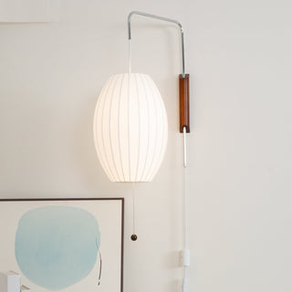 Lustra Applique Murale Boule en Noyer