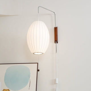 Lustra Applique Murale Boule en Noyer
