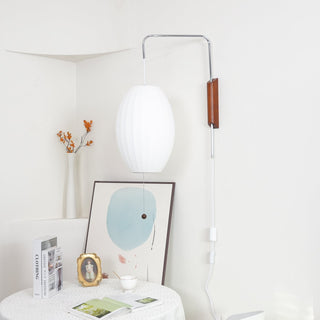Lustra Applique Murale Boule en Noyer