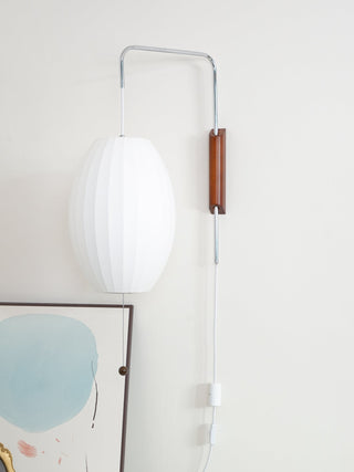 Lustra Applique Murale Boule en Noyer