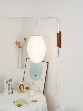 Lustra Applique Murale Boule en Noyer
