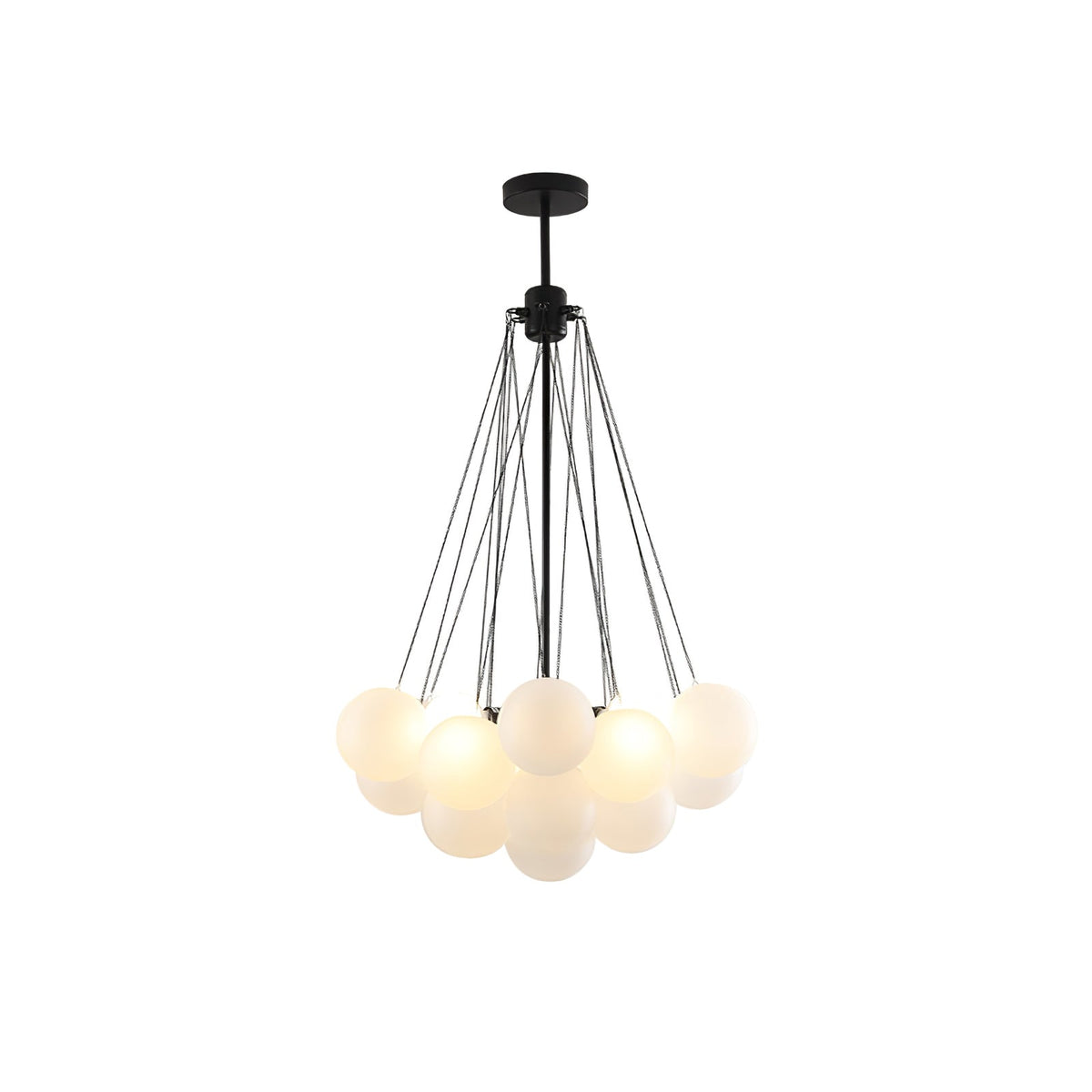 Fayne Suspension Bulle à Globe en Verre