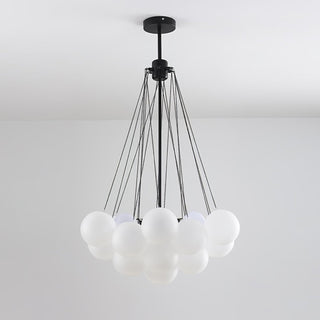 Lustra Lustre Bulles en Verre Satiné