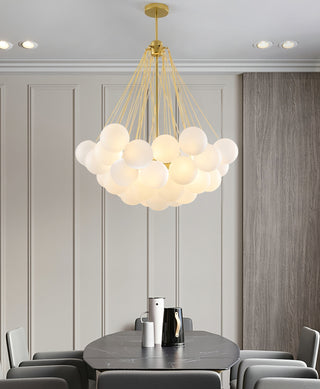 Lustra Lustre Bulles en Verre Satiné