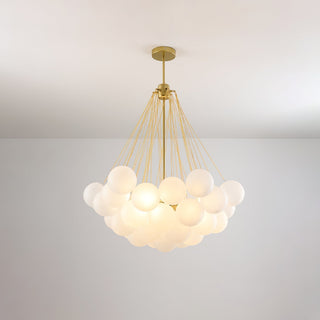 Lustra Lustre Bulles en Verre Satiné