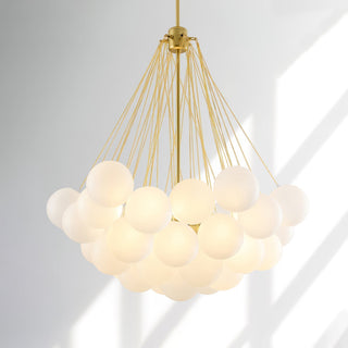 Lustra Lustre Bulles en Verre Satiné