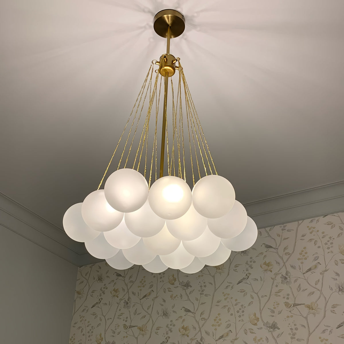 Rilora Lustre Bulles en Verre Satiné