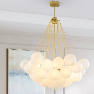 Lustra Lustre Bulles en Verre Satiné