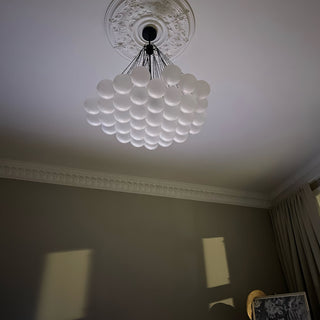 Lustra Lustre Bulles en Verre Satiné
