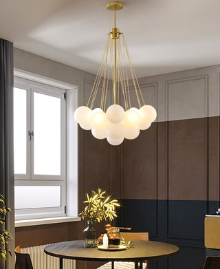 Lustra Lustre Bulles en Verre Satiné