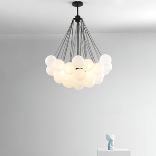 Lustra Lustre Bulles en Verre Satiné