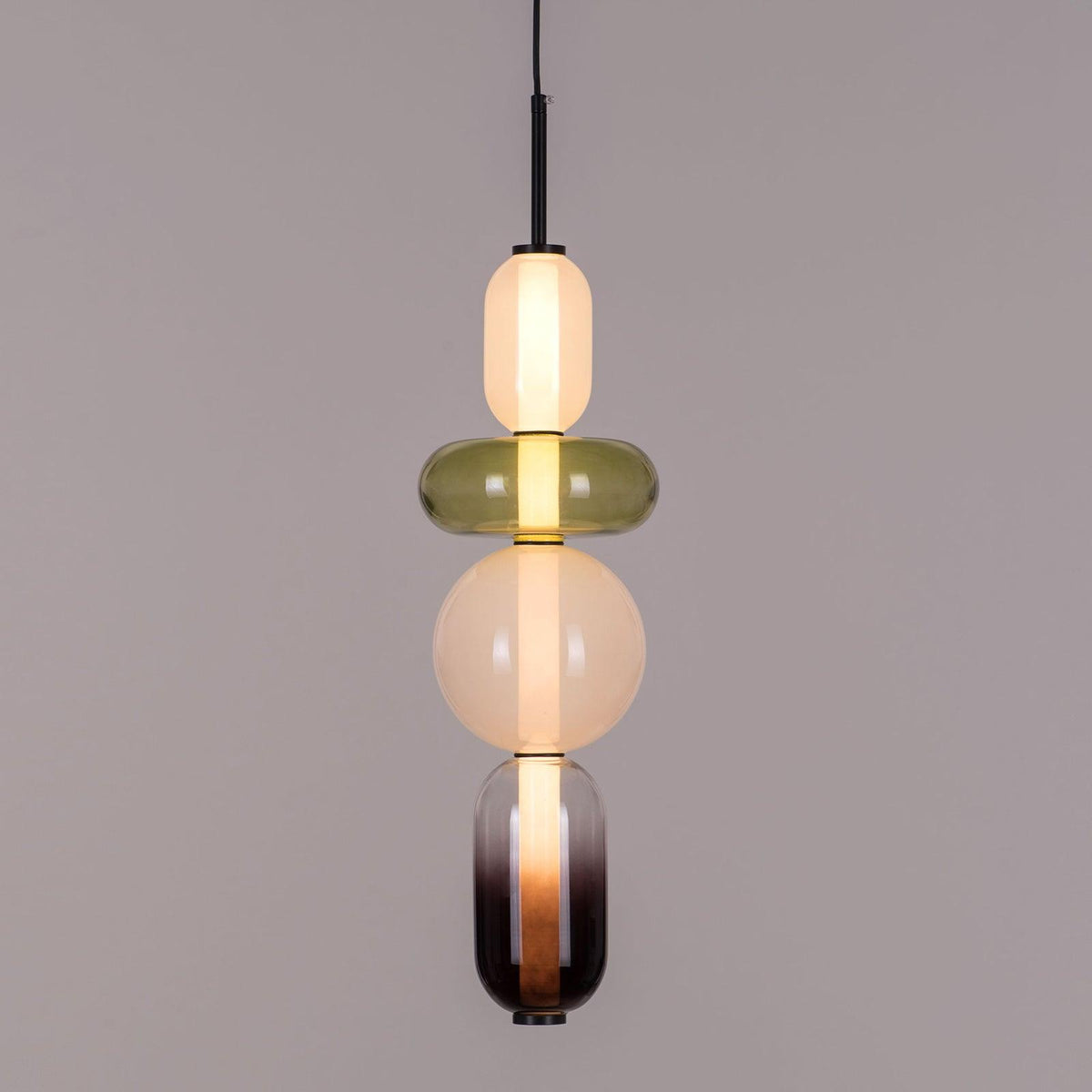 Noxic Suspension Artistique en Verre et Acrylique