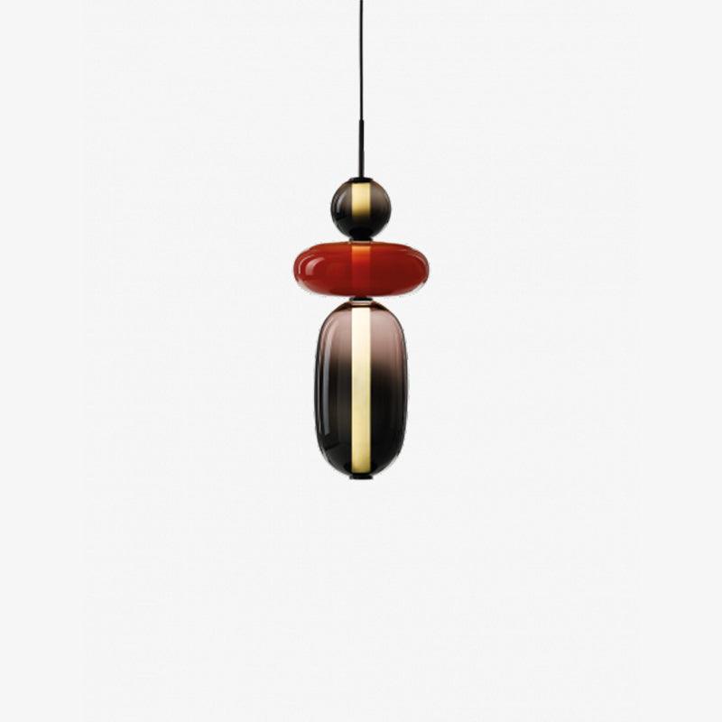 Candied Glass Combo Pendant Light-Neutral Decor