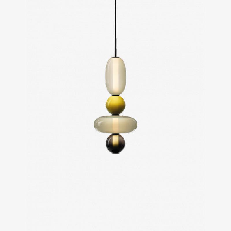 Candied Glass Combo Pendant Light-Neutral Decor