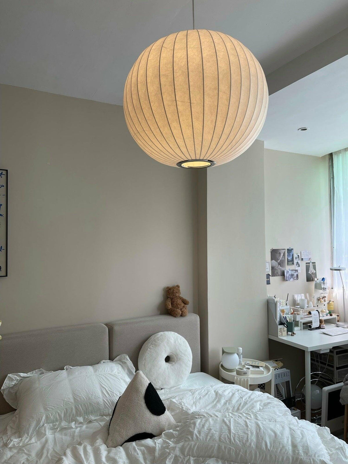 Solarnce Suspension Minimaliste en Soie et Acier