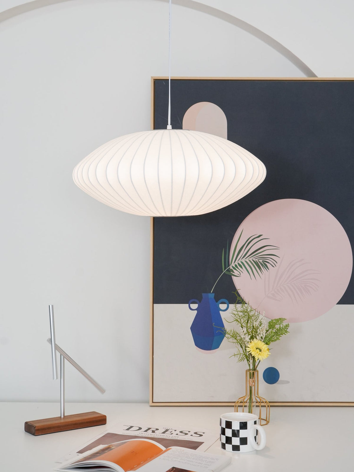 Wilara Suspension Lampe Bulle Géométrique