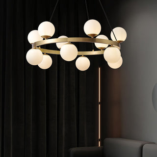 Lustra Lustre Globe Anneau en Laiton
