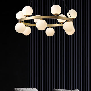 Lustra Lustre Globe Anneau en Laiton