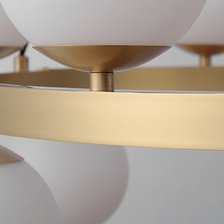 Lustra Lustre Globe Anneau en Laiton