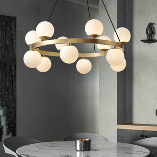 Lustra Lustre Globe Anneau en Laiton