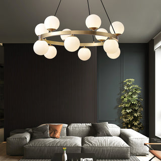 Lustra Lustre Globe Anneau en Laiton