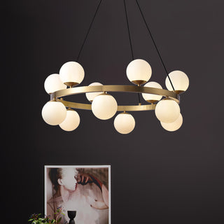 Lustra Lustre Globe Anneau en Laiton