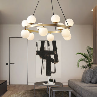 Lustra Lustre Globe Anneau en Laiton
