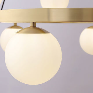Lustra Lustre Globe Anneau en Laiton