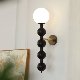 Olaeia Applique Murale Moderne Minimaliste Bubbly en Bois et Verre-Luire