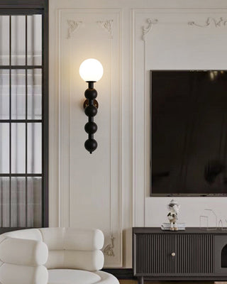 Olaeia Applique Murale Moderne Minimaliste Bubbly en Bois et Verre-Luire