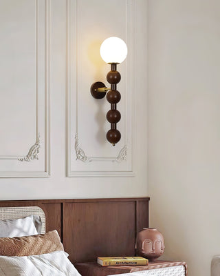 Olaeia Applique Murale Moderne Minimaliste Bubbly en Bois et Verre-Luire