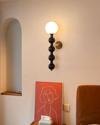 Olaeia Applique Murale Moderne Minimaliste Bubbly en Bois et Verre-Luire
